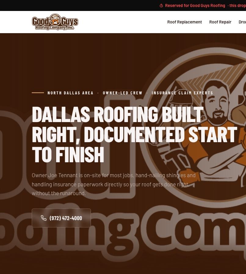 Good Guys Roofing Drop